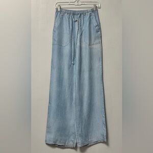 Light Blue Denim Wide Leg Pants (soft)